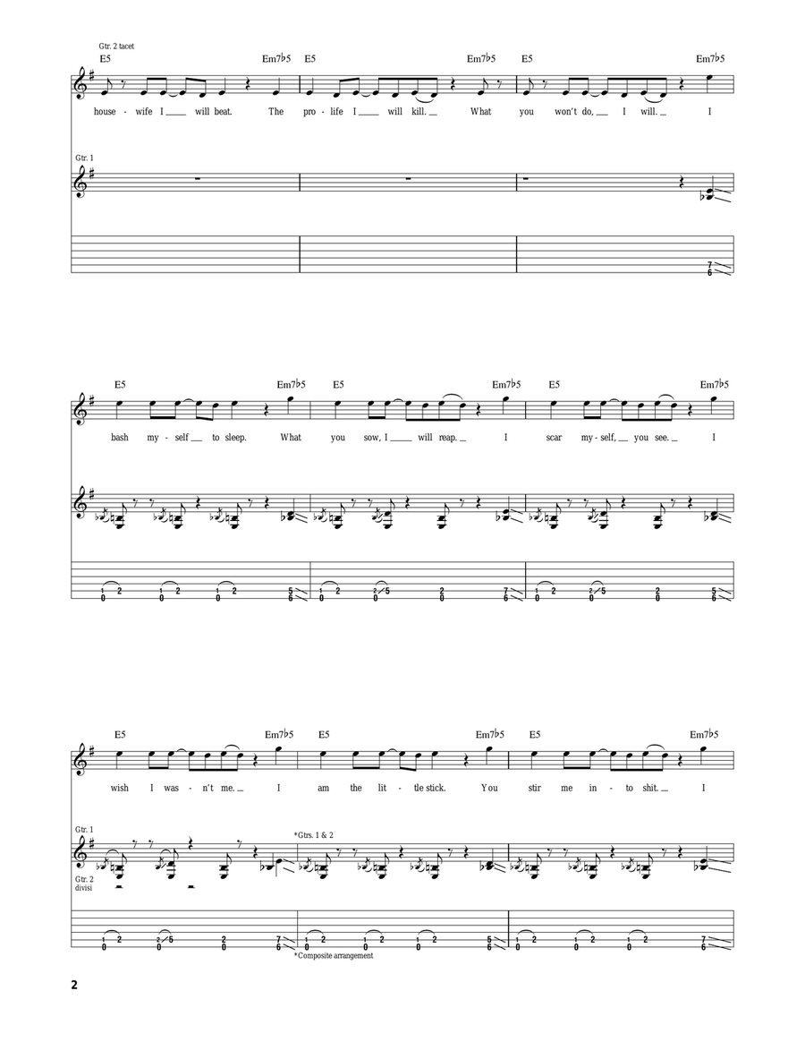 Get Your Gunn Get Your Gunn Electric Guitar scores gallery preview page 2