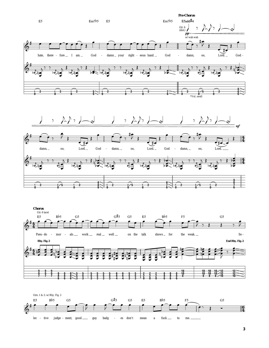 Get Your Gunn Get Your Gunn Electric Guitar scores gallery preview page 3