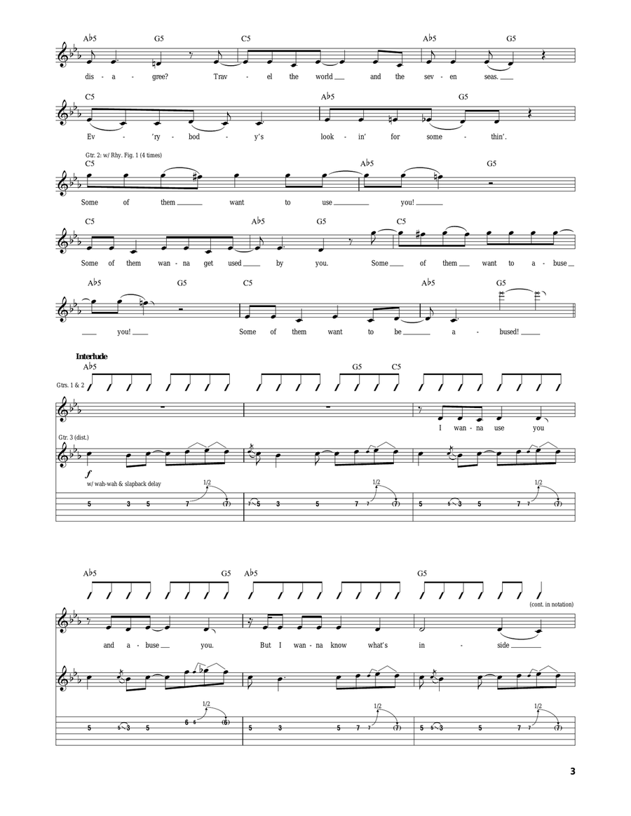 Sweet Dreams (Are Made Of This) Acoustic Guitar scores gallery preview page 3