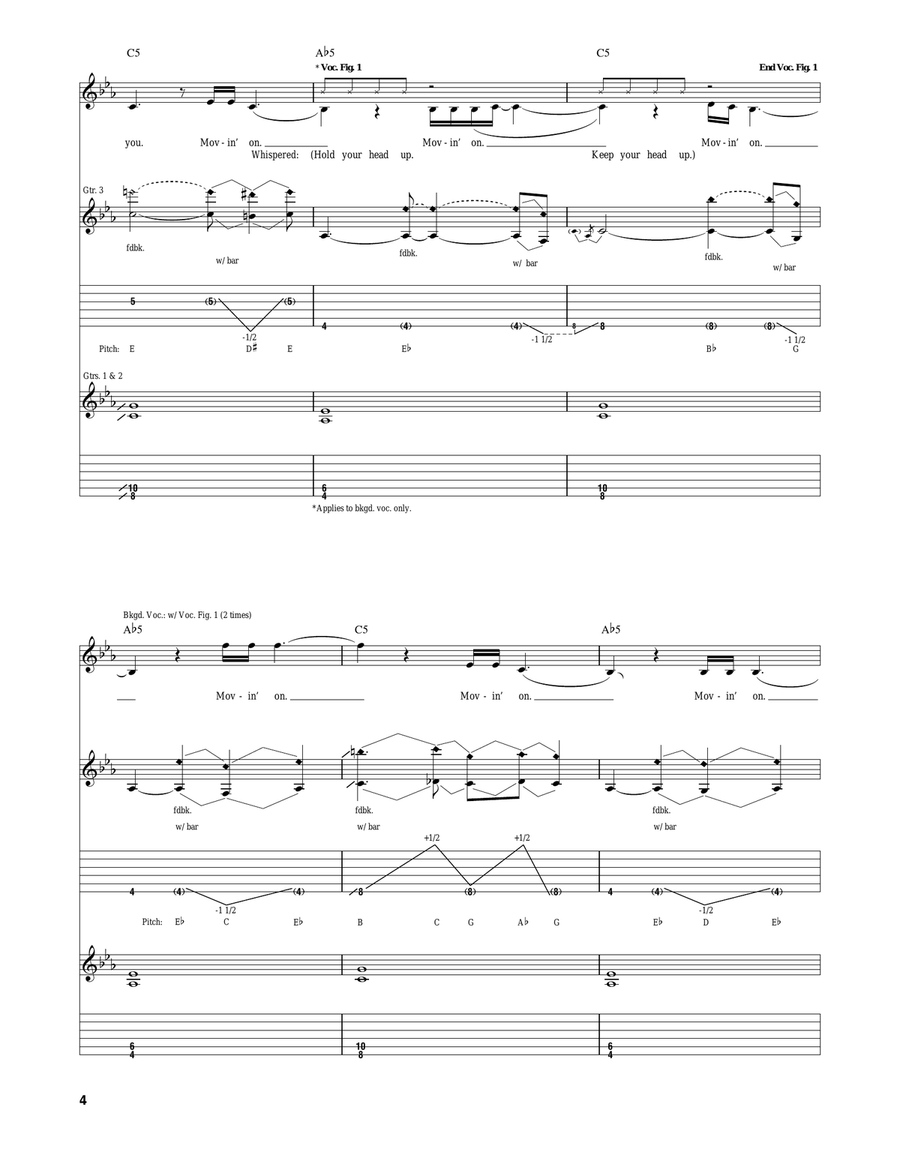 Sweet Dreams (Are Made Of This) Acoustic Guitar scores gallery preview page 4