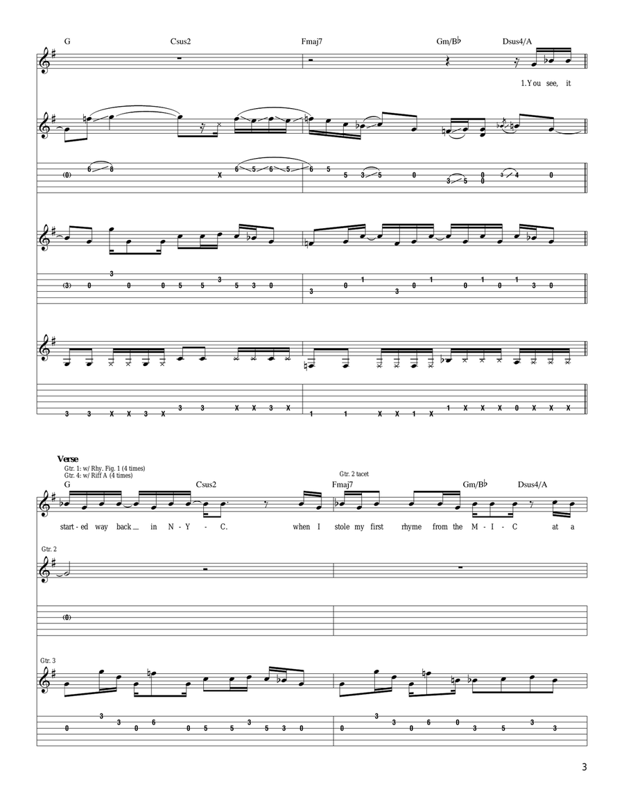 Curbside Prophet Acoustic Guitar scores gallery preview page 3
