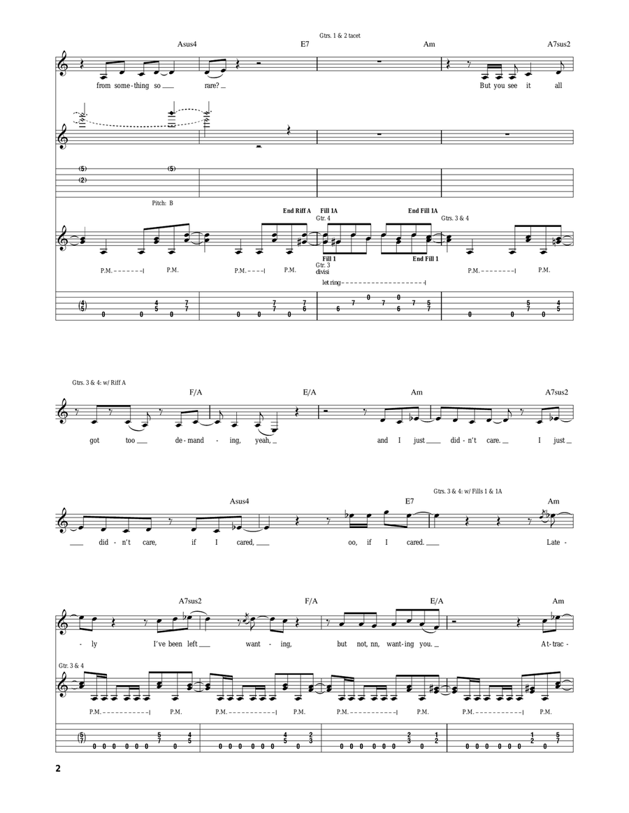 Tears In A Vial Electric Guitar scores gallery preview page 2