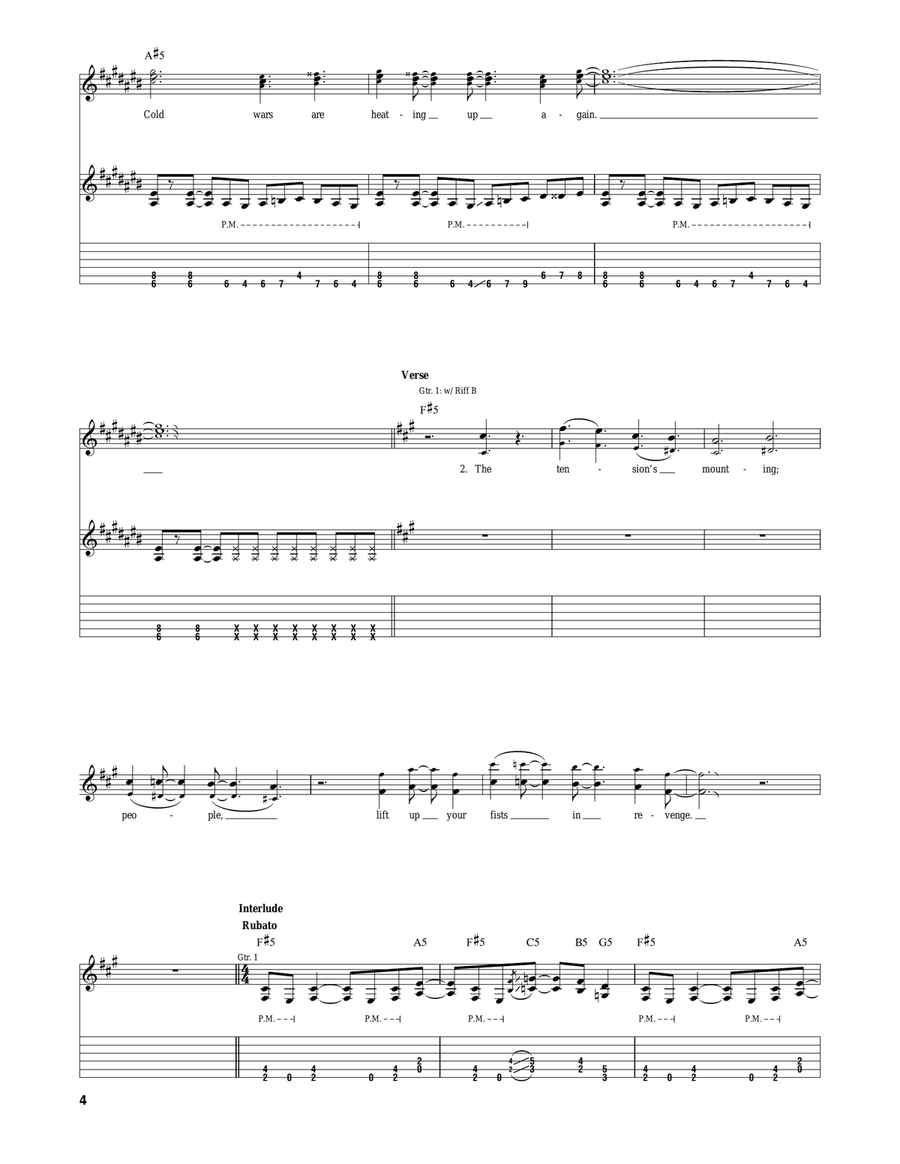 Blackmail The Universe Blackmail The Universe Electric Guitar scores gallery preview page 4