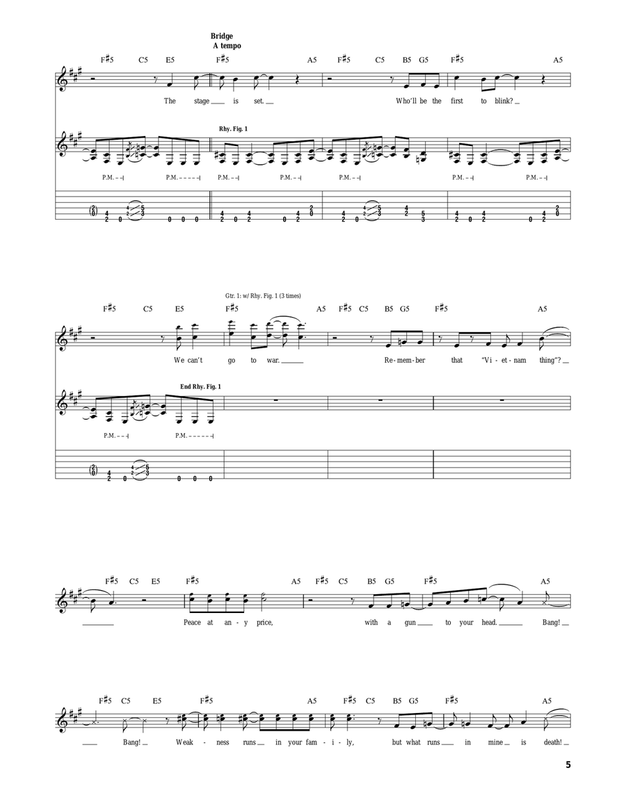 Blackmail The Universe Blackmail The Universe Electric Guitar scores gallery preview page 5