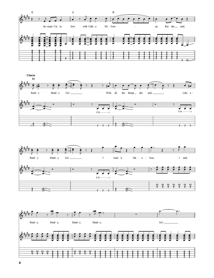 Ready Steady Go Ready Steady Go Acoustic Guitar scores gallery preview page 4