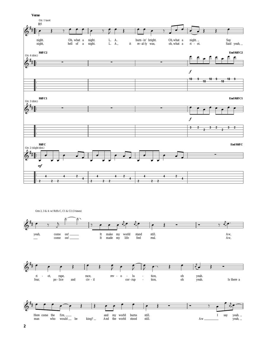 Shock To The System Shock To The System Acoustic Guitar scores gallery preview page 2