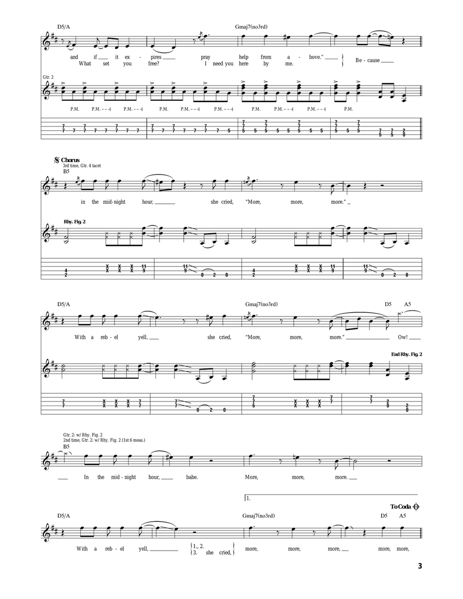 Rebel Yell Rebel Yell Acoustic Guitar scores gallery preview page 3