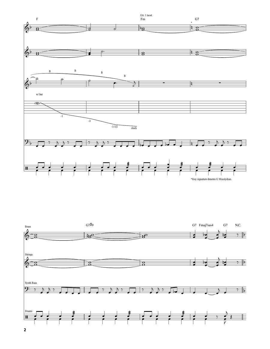 How Hidge How Hidge Acoustic Guitar scores gallery preview page 2