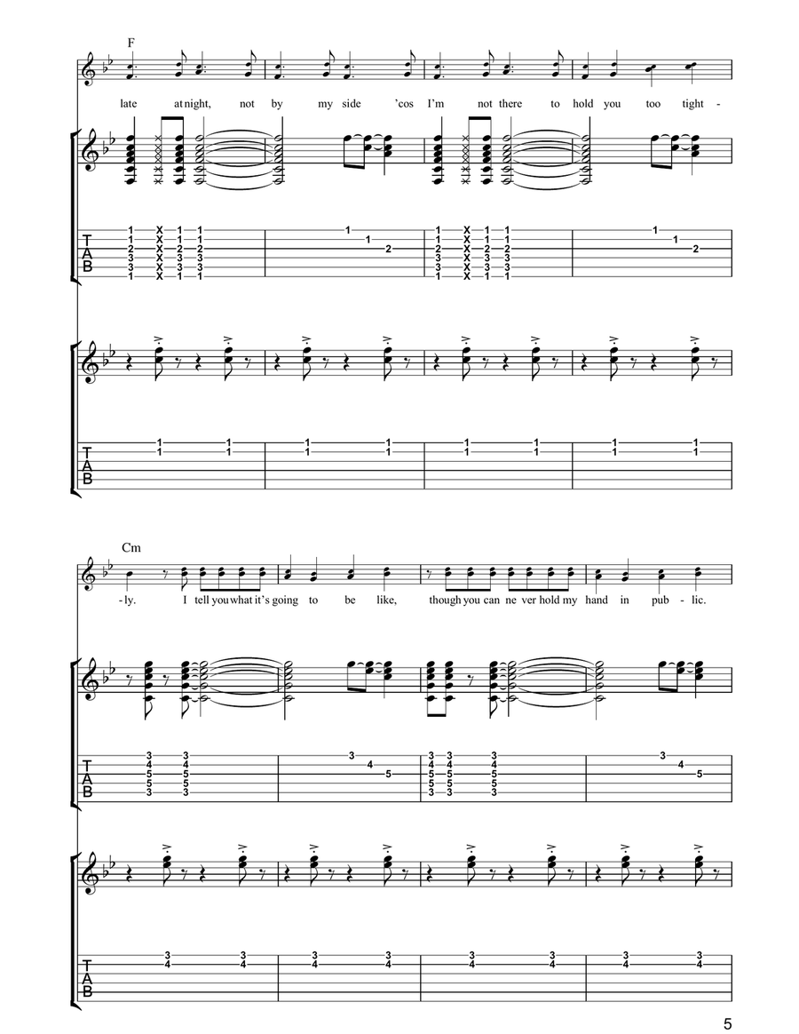 You Can Have It All Guitar Tablature scores gallery preview page 5