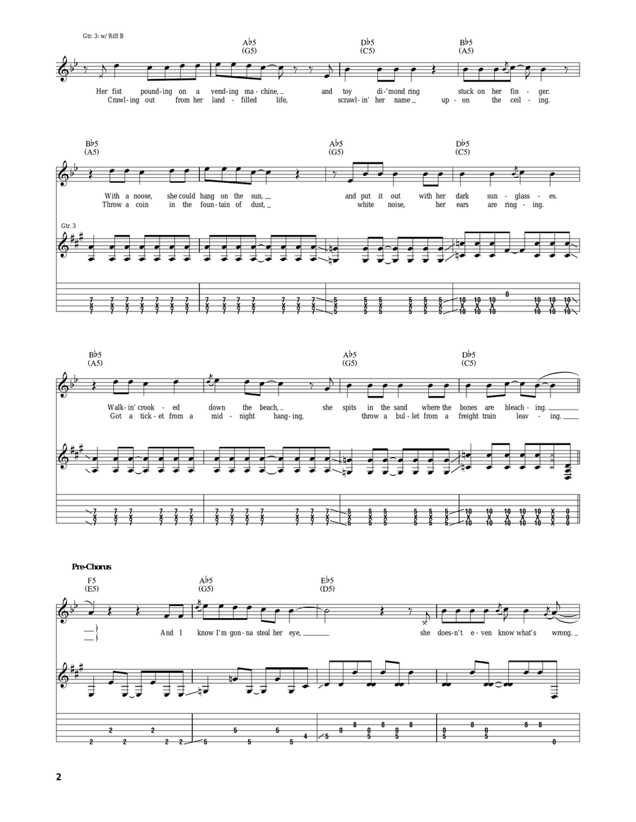 Girl Girl Acoustic Guitar scores gallery preview page 2