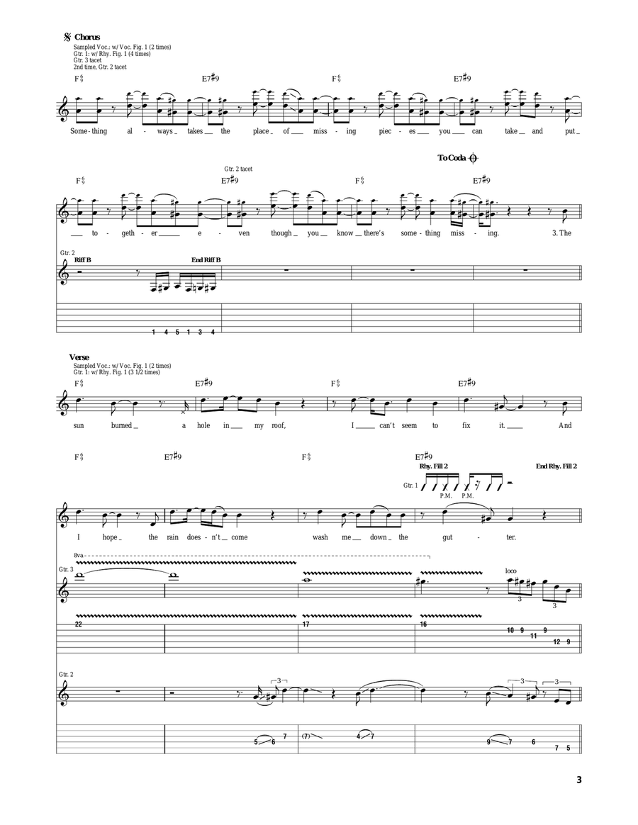 Missing Missing Acoustic Guitar scores gallery preview page 3