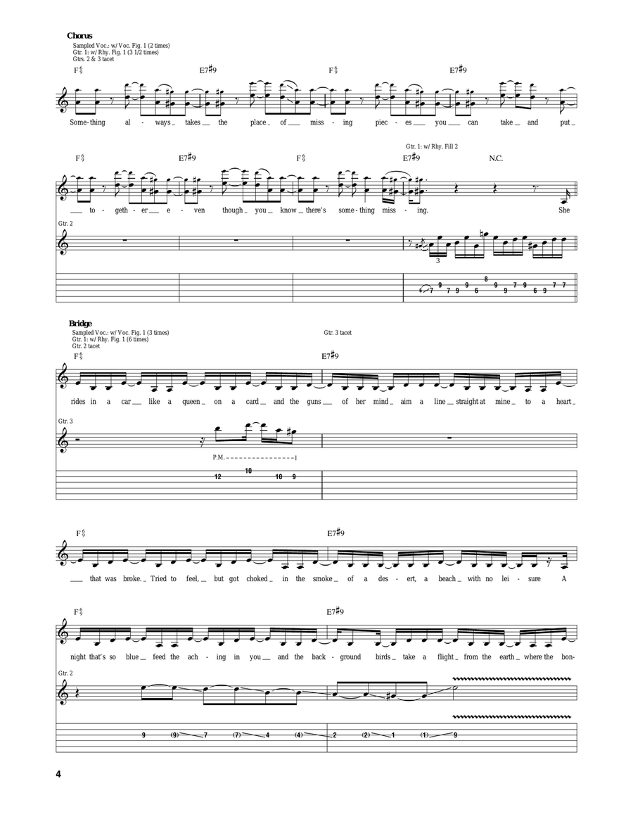 Missing Missing Acoustic Guitar scores gallery preview page 4