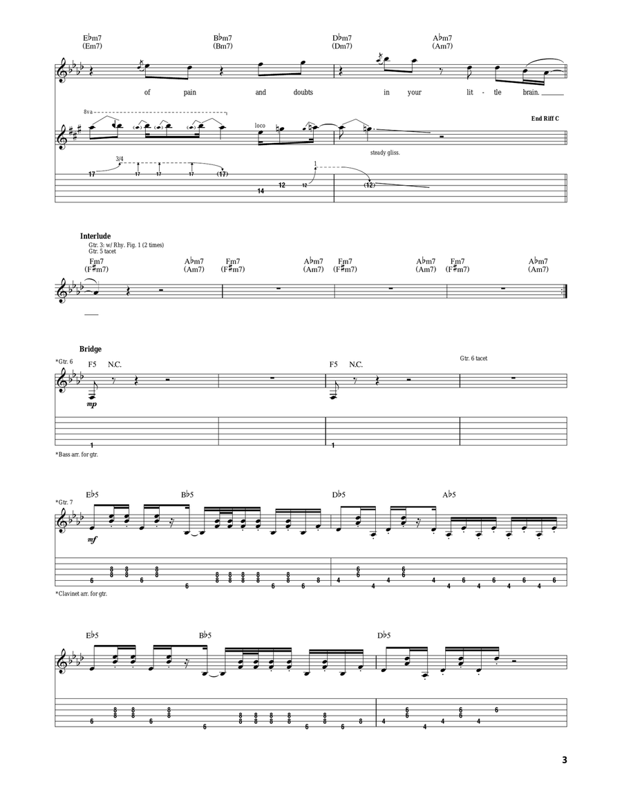 Earthquake Weather Earthquake Weather Acoustic Guitar scores gallery preview page 3