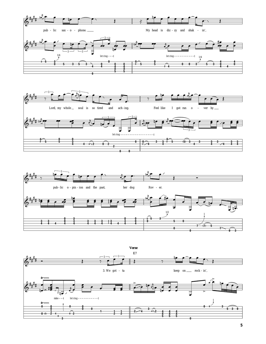 Midnight Lightning Midnight Lightning Acoustic Guitar scores gallery preview page 5