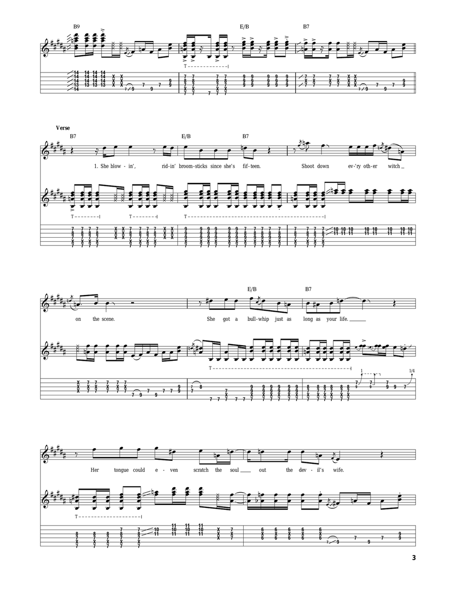 Dolly Dagger Acoustic Guitar scores gallery preview page 3