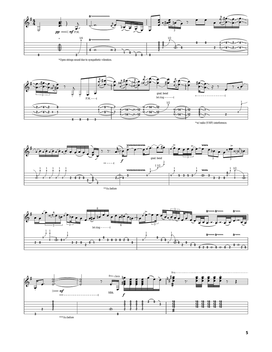 Machine Gun Machine Gun Acoustic Guitar scores gallery preview page 5