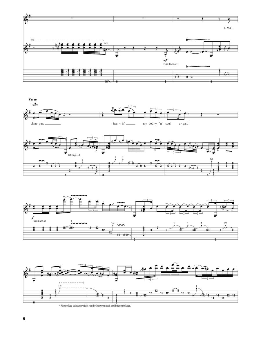 Machine Gun Machine Gun Acoustic Guitar scores gallery preview page 6