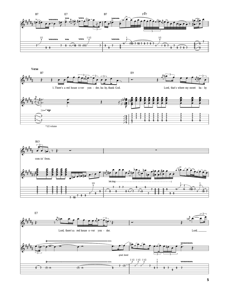 Red House Red House Acoustic Guitar scores gallery preview page 5