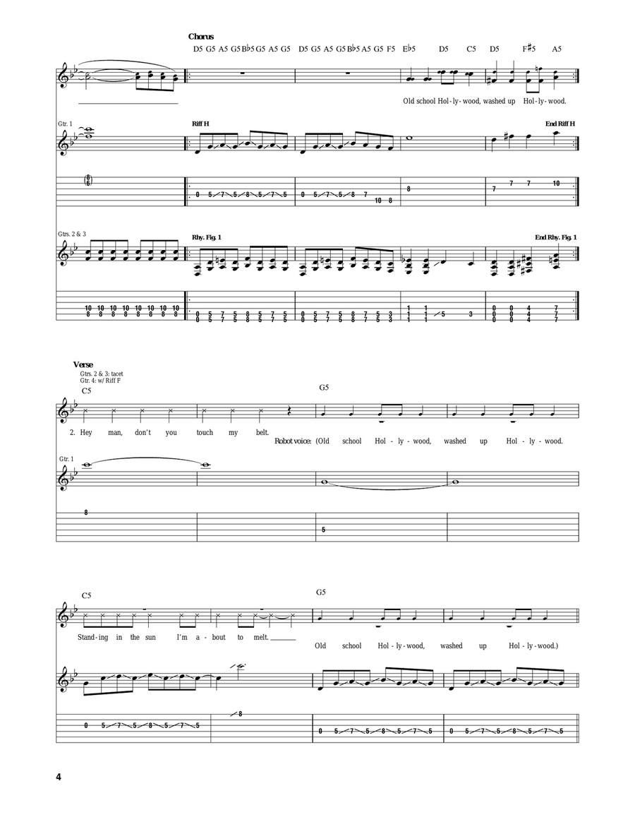 Old School Hollywood Old School Hollywood Electric Guitar scores gallery preview page 4