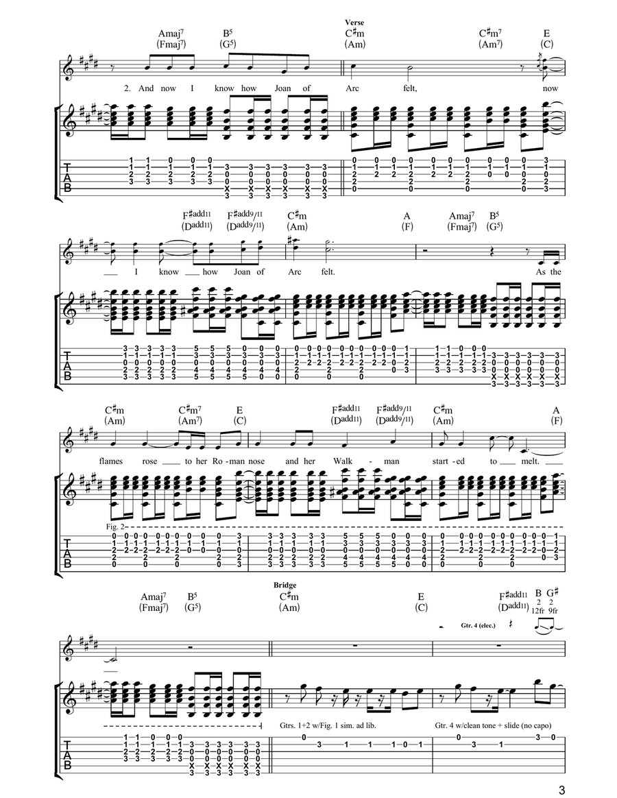 Bigmouth Strikes Again Bigmouth Strikes Again Acoustic Guitar scores gallery preview page 3