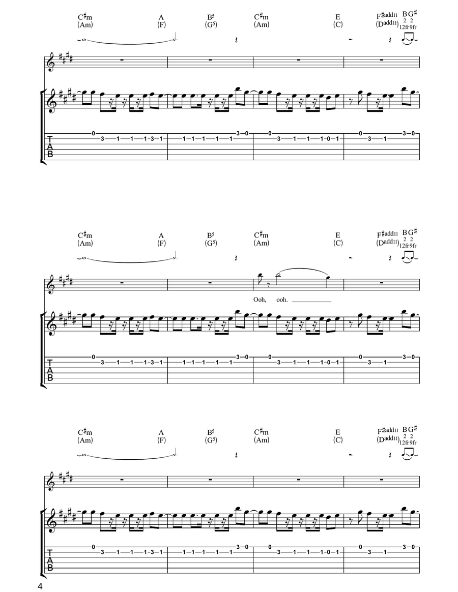 Bigmouth Strikes Again Bigmouth Strikes Again Acoustic Guitar scores gallery preview page 4