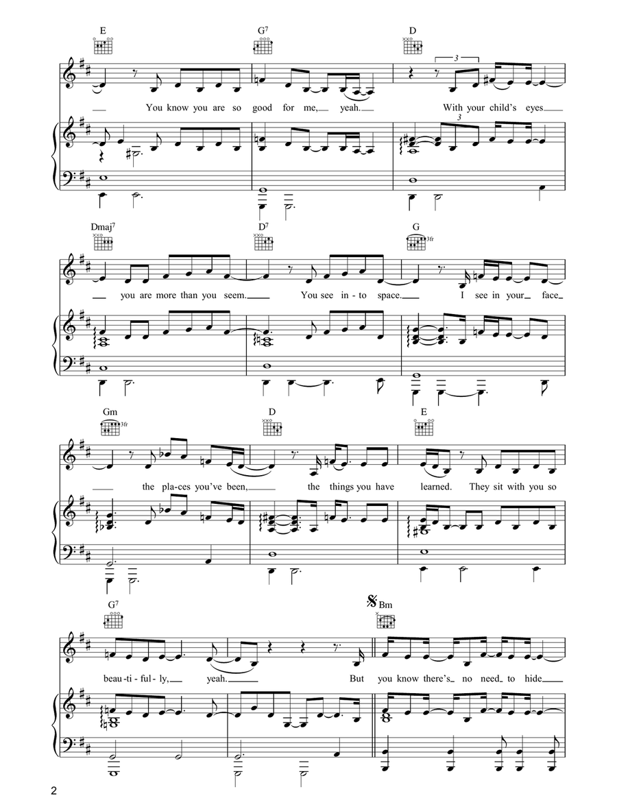 Universe & U Universe & U Piano, Vocal, Guitar scores gallery preview page 2