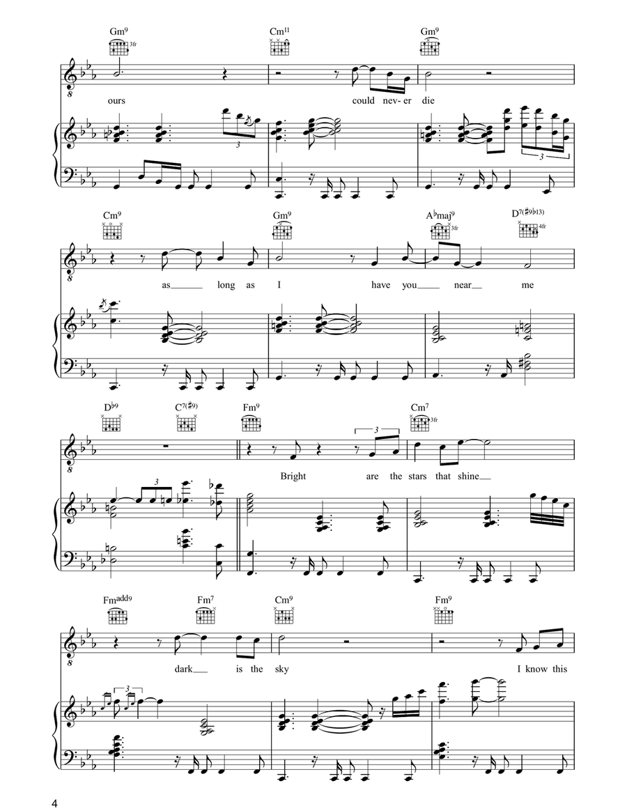 And I Love Him And I Love Him Piano, Vocal, Guitar scores gallery preview page 4