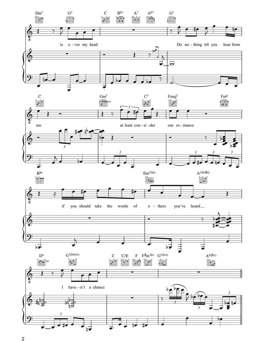 Do Nothin' Till You Hear From Me Piano, Vocal, Guitar scores gallery preview page 2