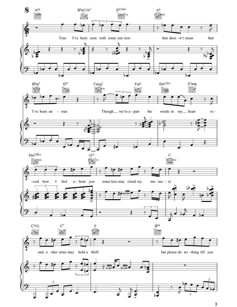 Do Nothin' Till You Hear From Me Piano, Vocal, Guitar scores gallery preview page 3