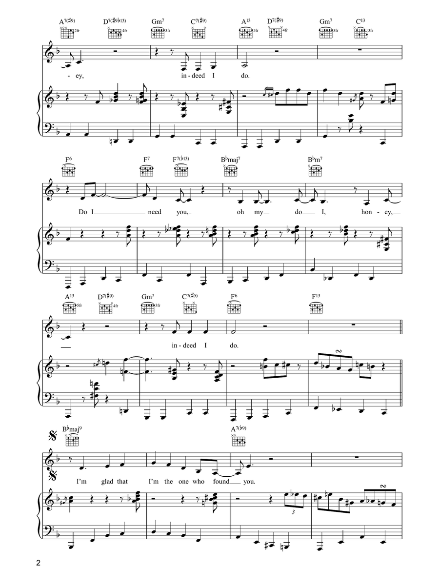 'Deed I Do 'Deed I Do Piano, Vocal, Guitar scores gallery preview page 2