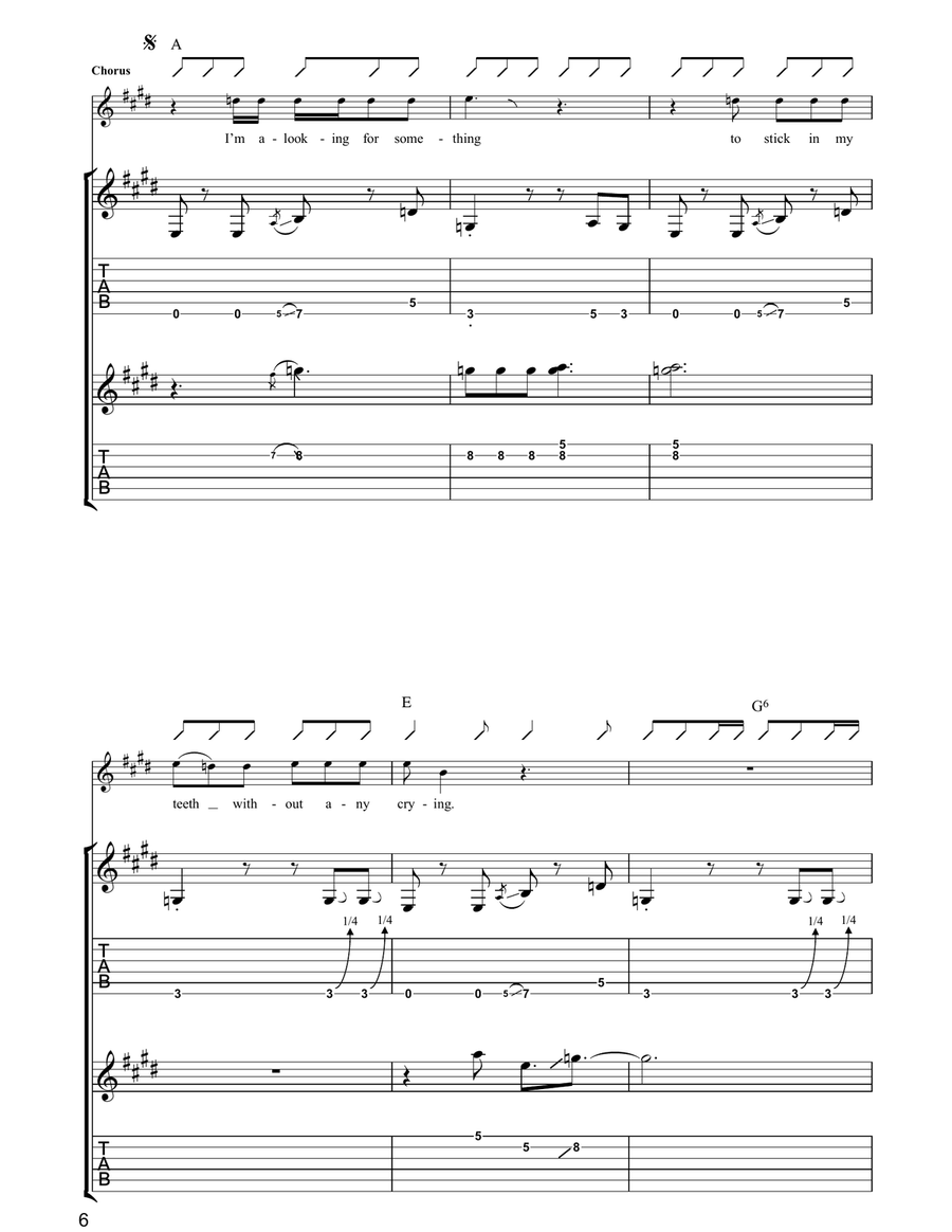 Dusty Dusty Acoustic Guitar scores gallery preview page 6