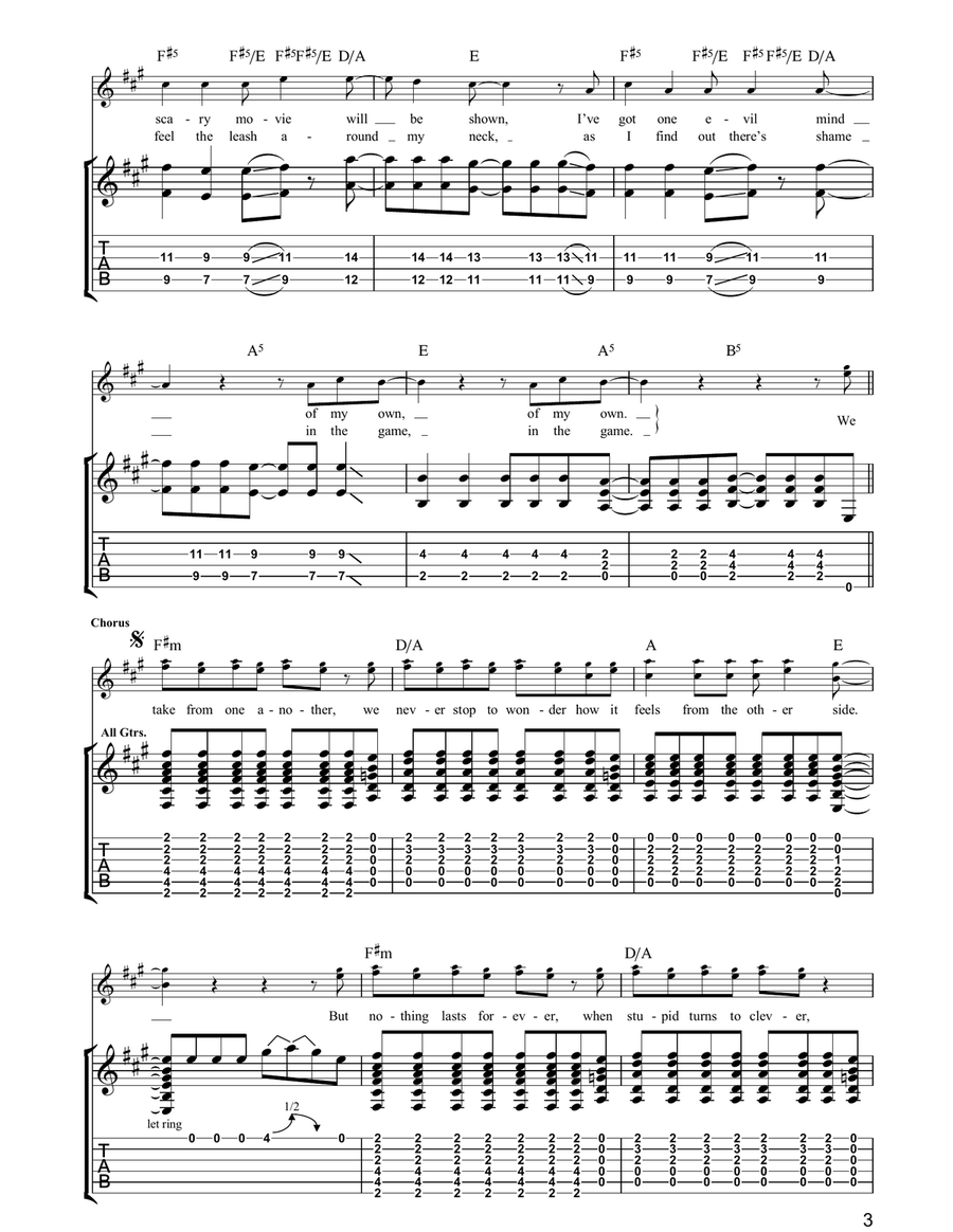 Little Know It All Little Know It All Acoustic Guitar scores gallery preview page 3