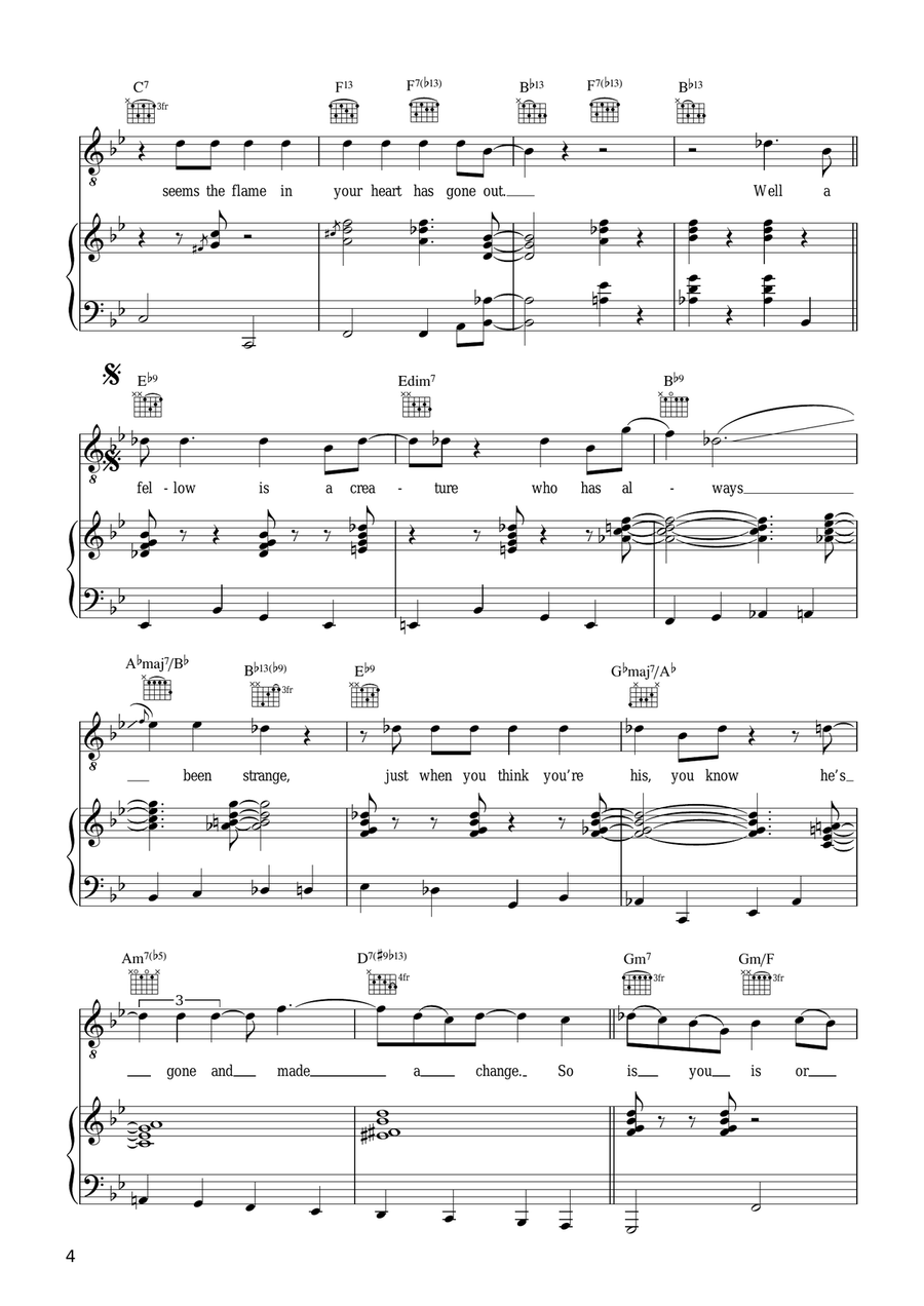 Is You Is Or Is You Ain't My Baby? Piano, Vocal, Guitar scores gallery preview page 4