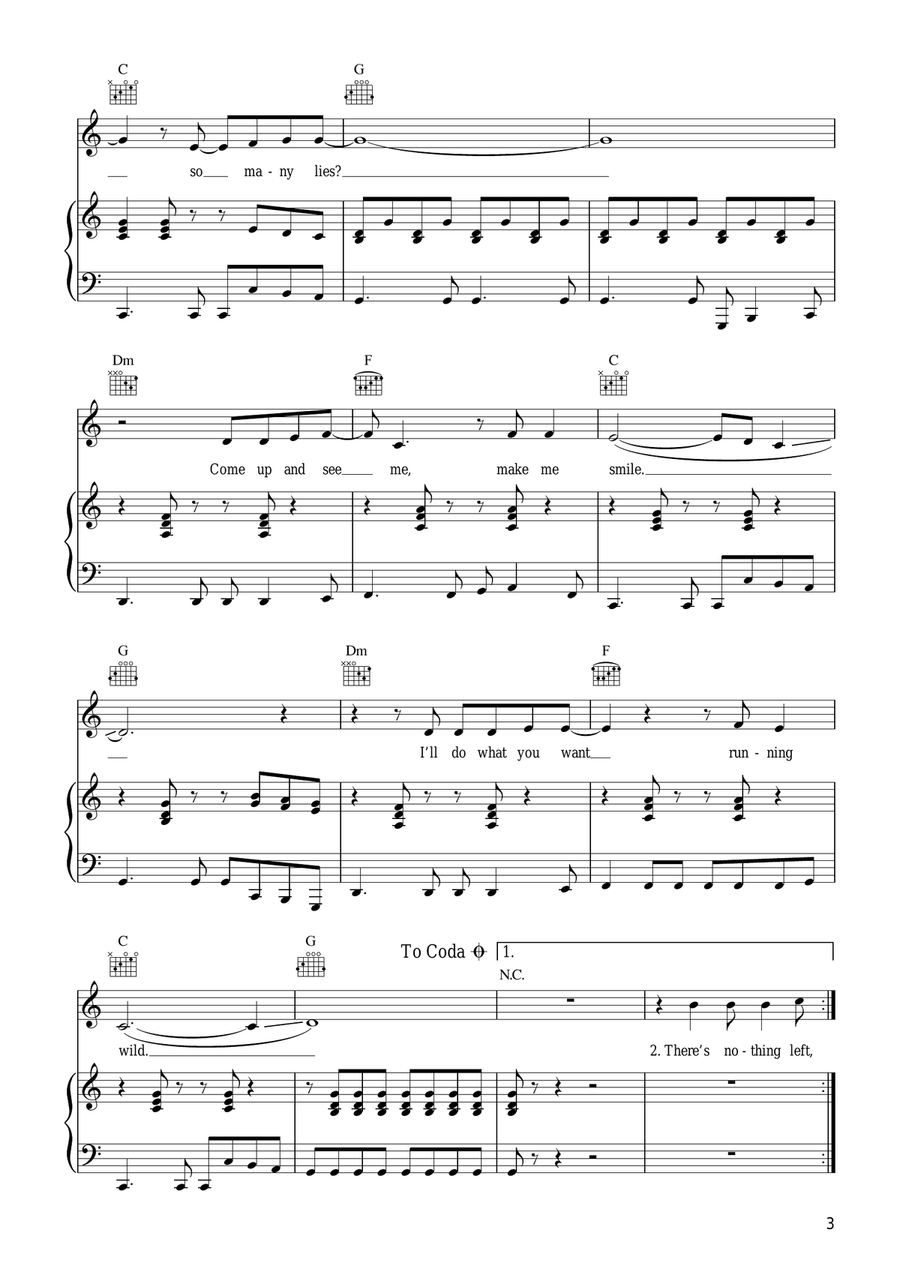 Make Me Smile (Come Up And See Me) Acoustic Guitar scores gallery preview page 3