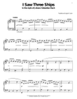 I Saw Three Ships (in the style of J.S. Bach)