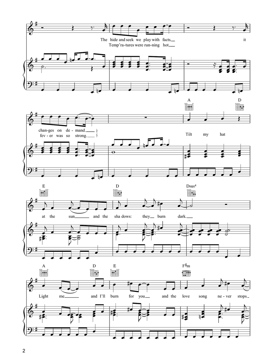Burn For You Burn For You Acoustic Guitar scores gallery preview page 2