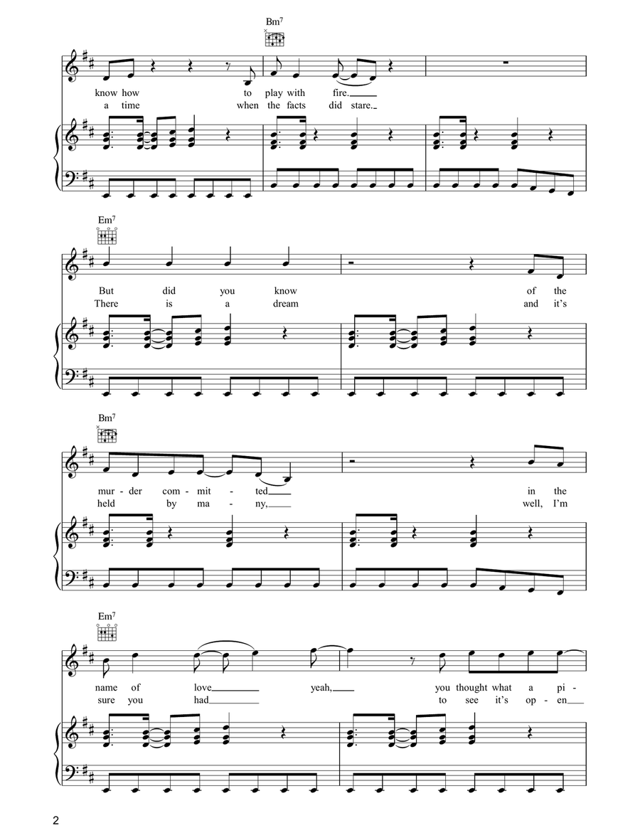 Original Sin Original Sin Piano, Vocal, Guitar scores gallery preview page 2