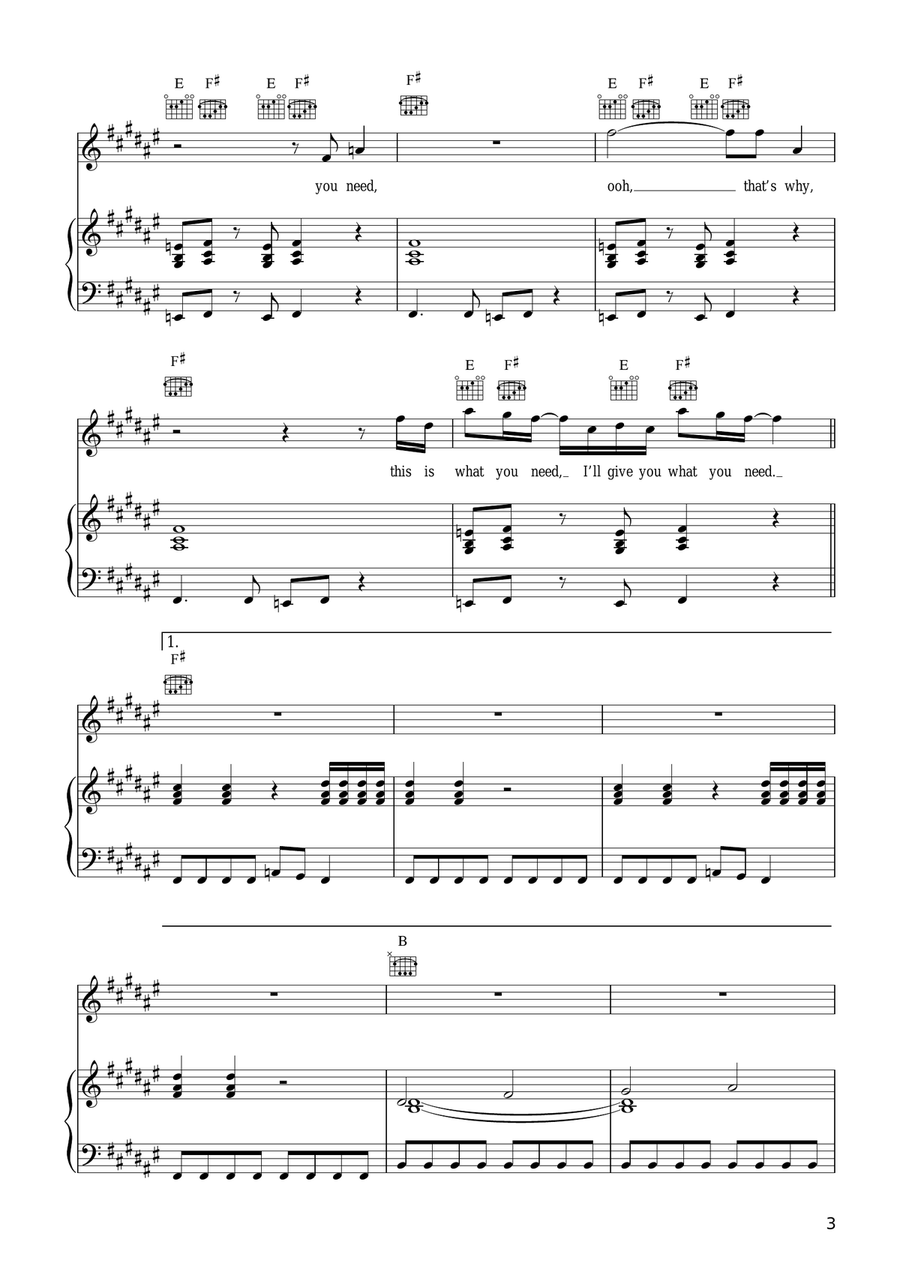 What You Need What You Need Acoustic Guitar scores gallery preview page 3