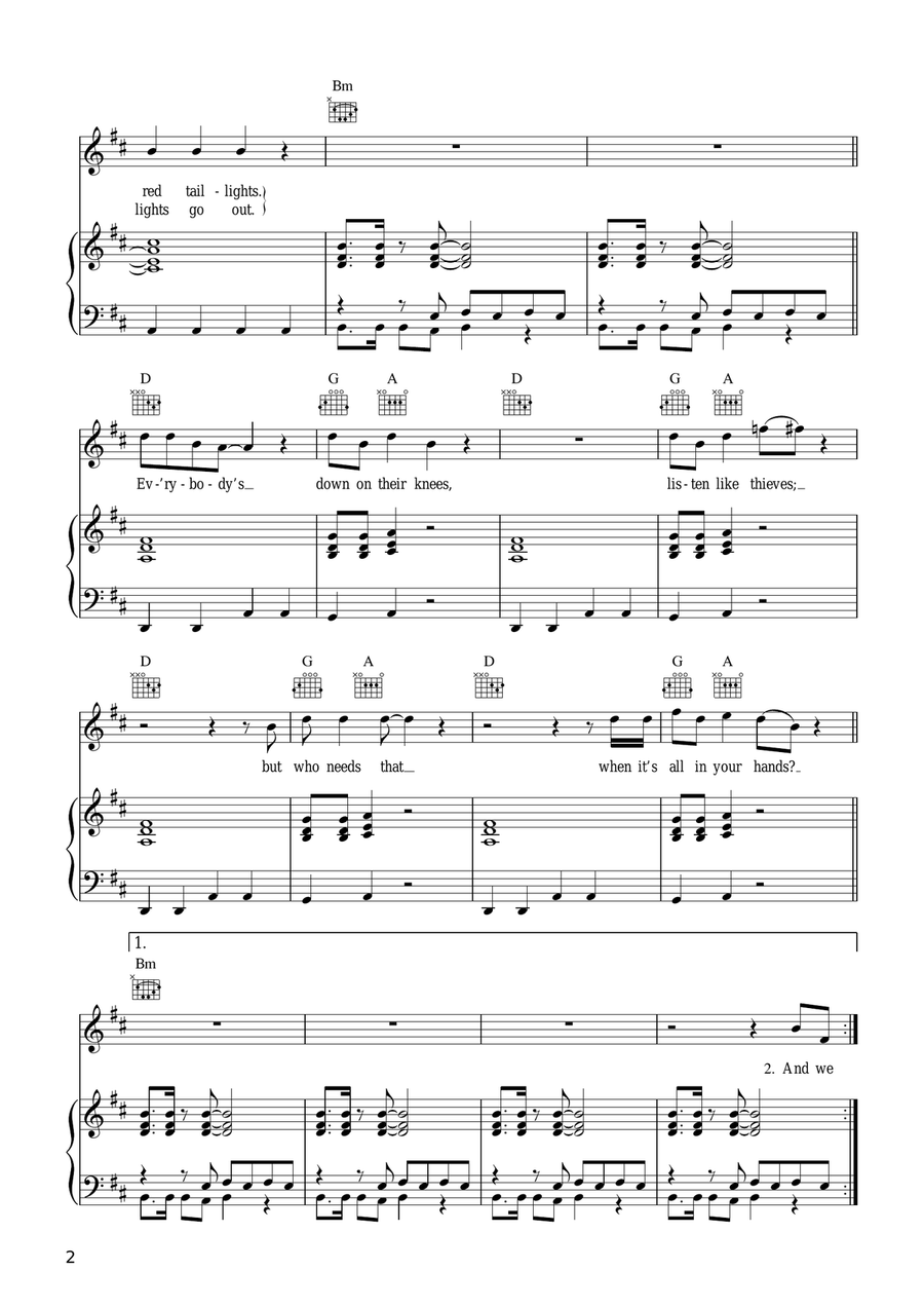 Listen Like Thieves Listen Like Thieves Acoustic Guitar scores gallery preview page 2
