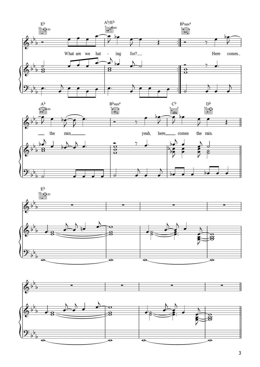 The Strangest Party (These Are The Times) Acoustic Guitar scores gallery preview page 3