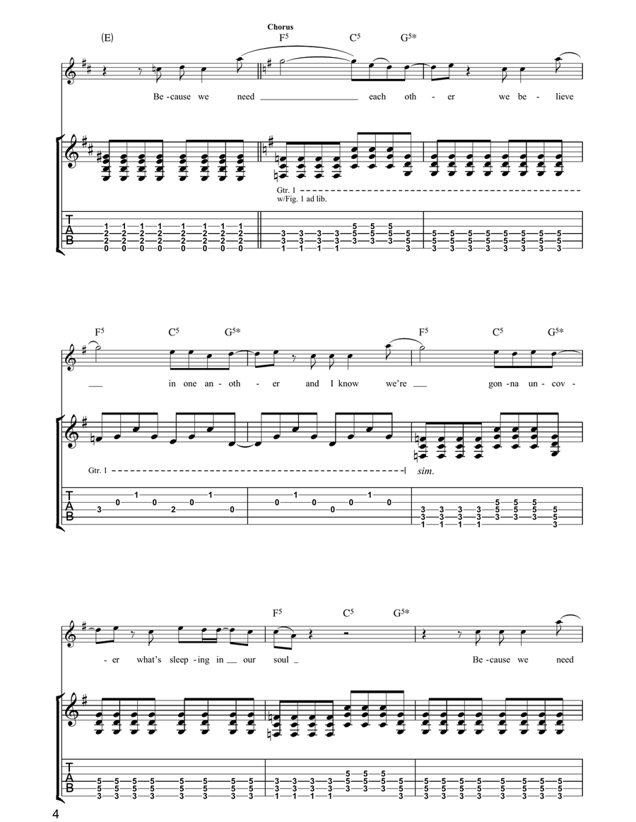 Acquiesce Acquiesce Guitar Tablature scores gallery preview page 4