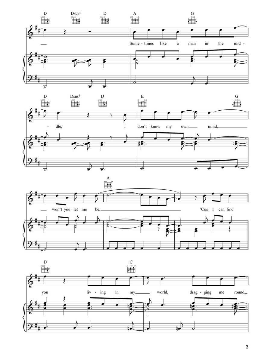 I Will Believe I Will Believe Piano, Vocal, Guitar scores gallery preview page 3