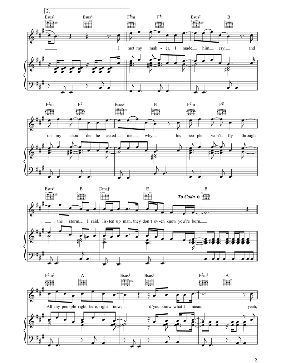 D'You Know What I Mean? Piano, Vocal, Guitar scores gallery preview page 3