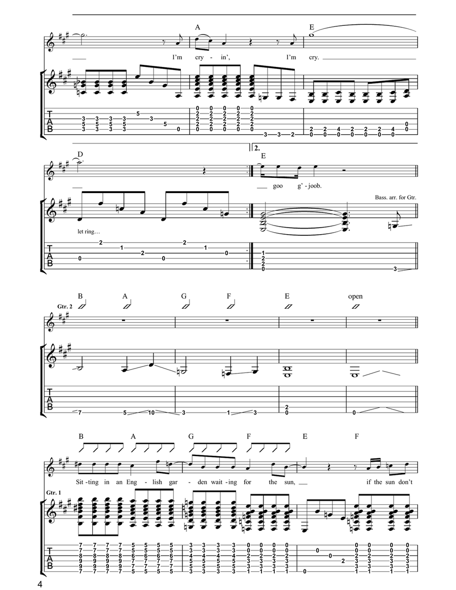I Am The Walrus I Am The Walrus Guitar Tablature scores gallery preview page 4