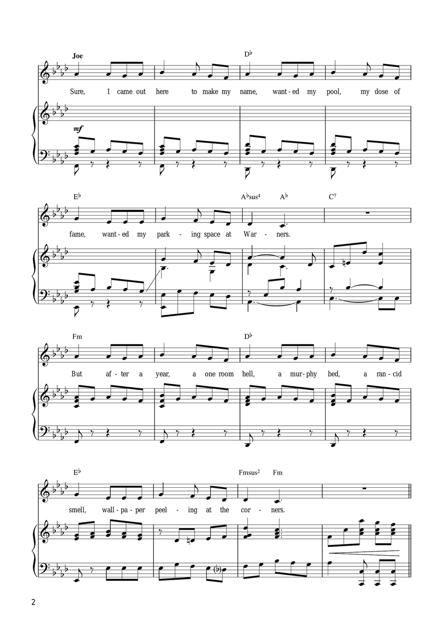 Sunset Boulevard (from Sunset Boulevard) Guitar scores gallery preview page 2
