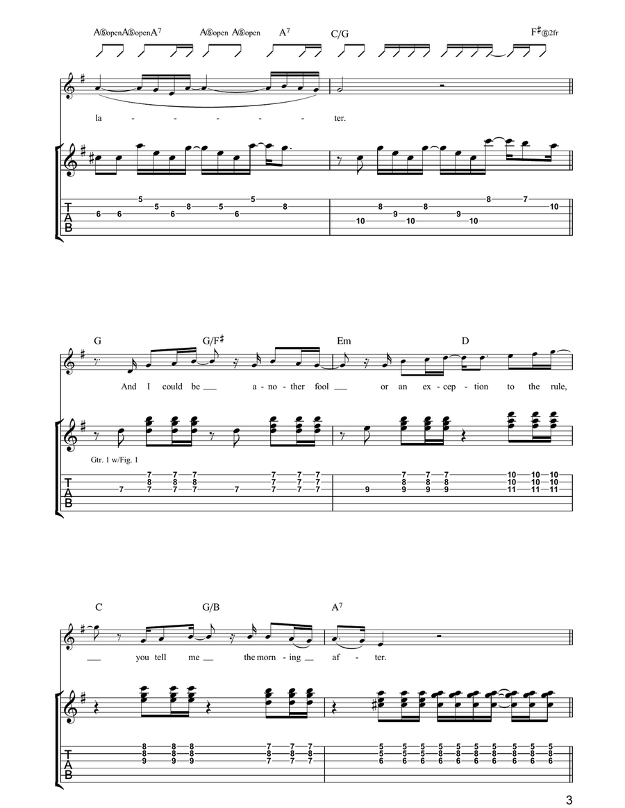 Say Yes Say Yes Acoustic Guitar scores gallery preview page 3