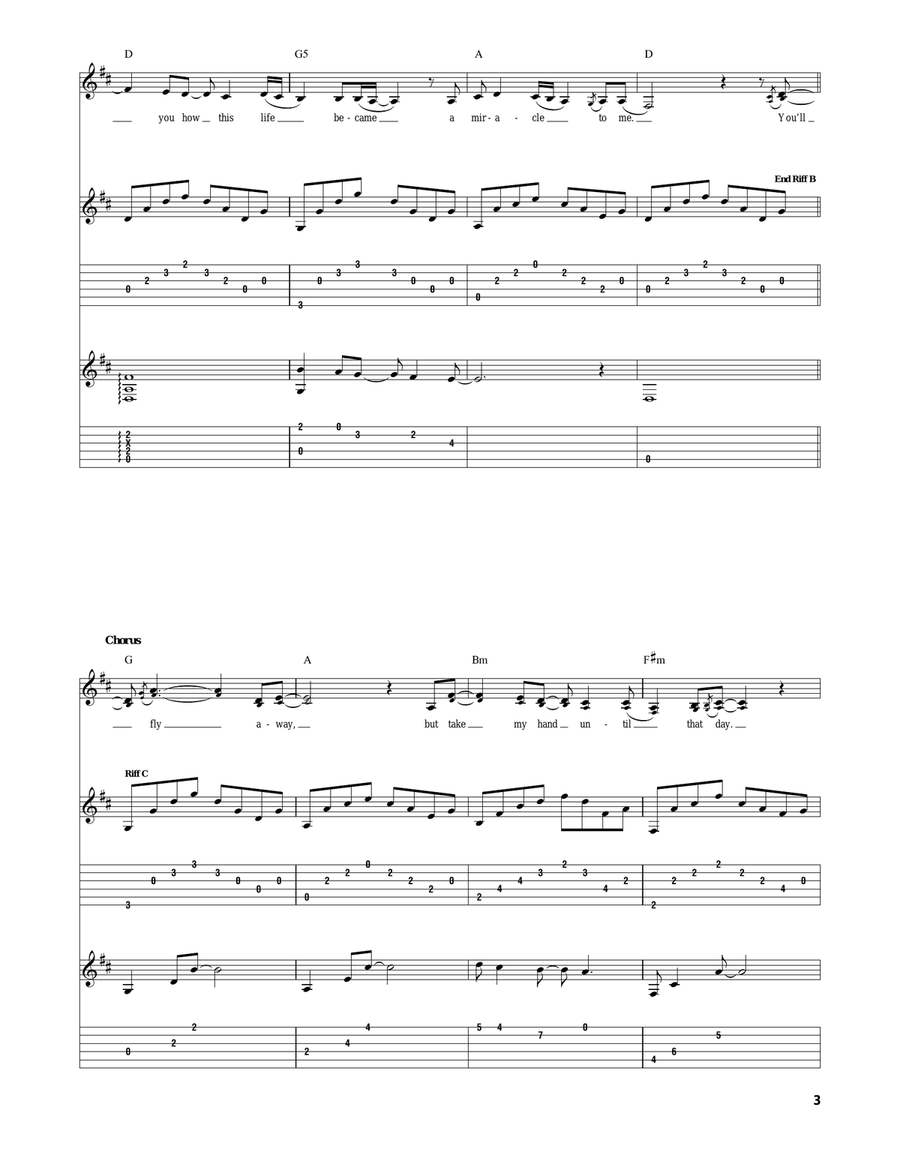 The One Who Knows The One Who Knows Acoustic Guitar scores gallery preview page 3