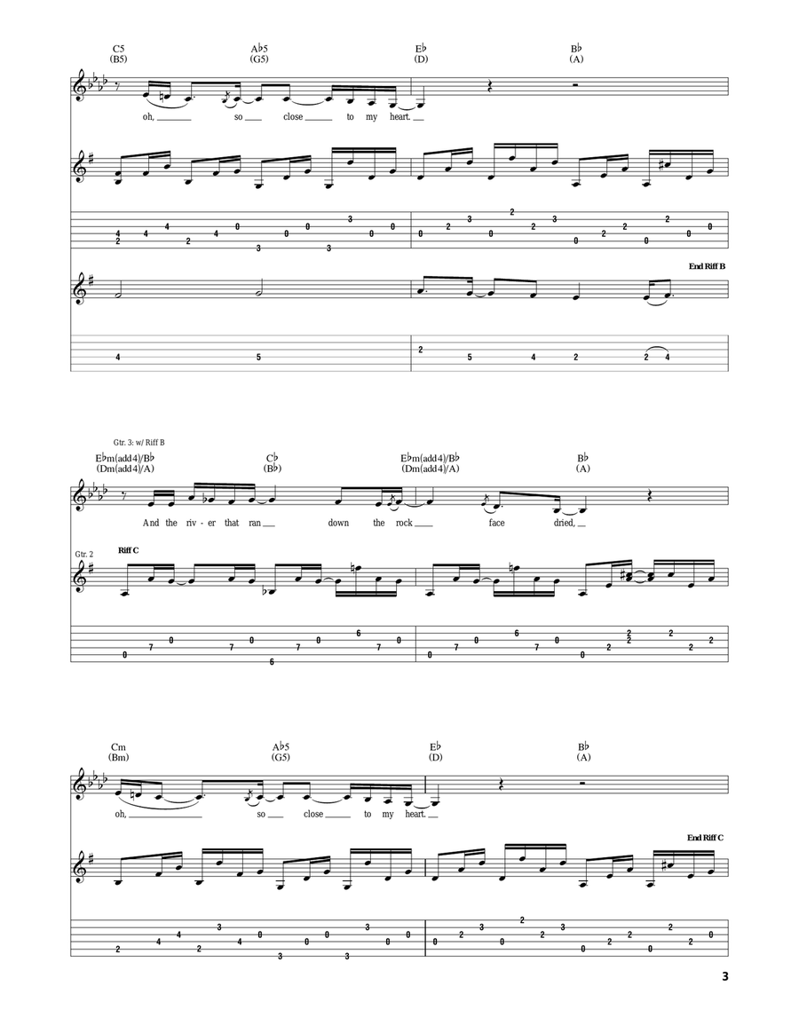So Close To My Heart So Close To My Heart Acoustic Guitar scores gallery preview page 3