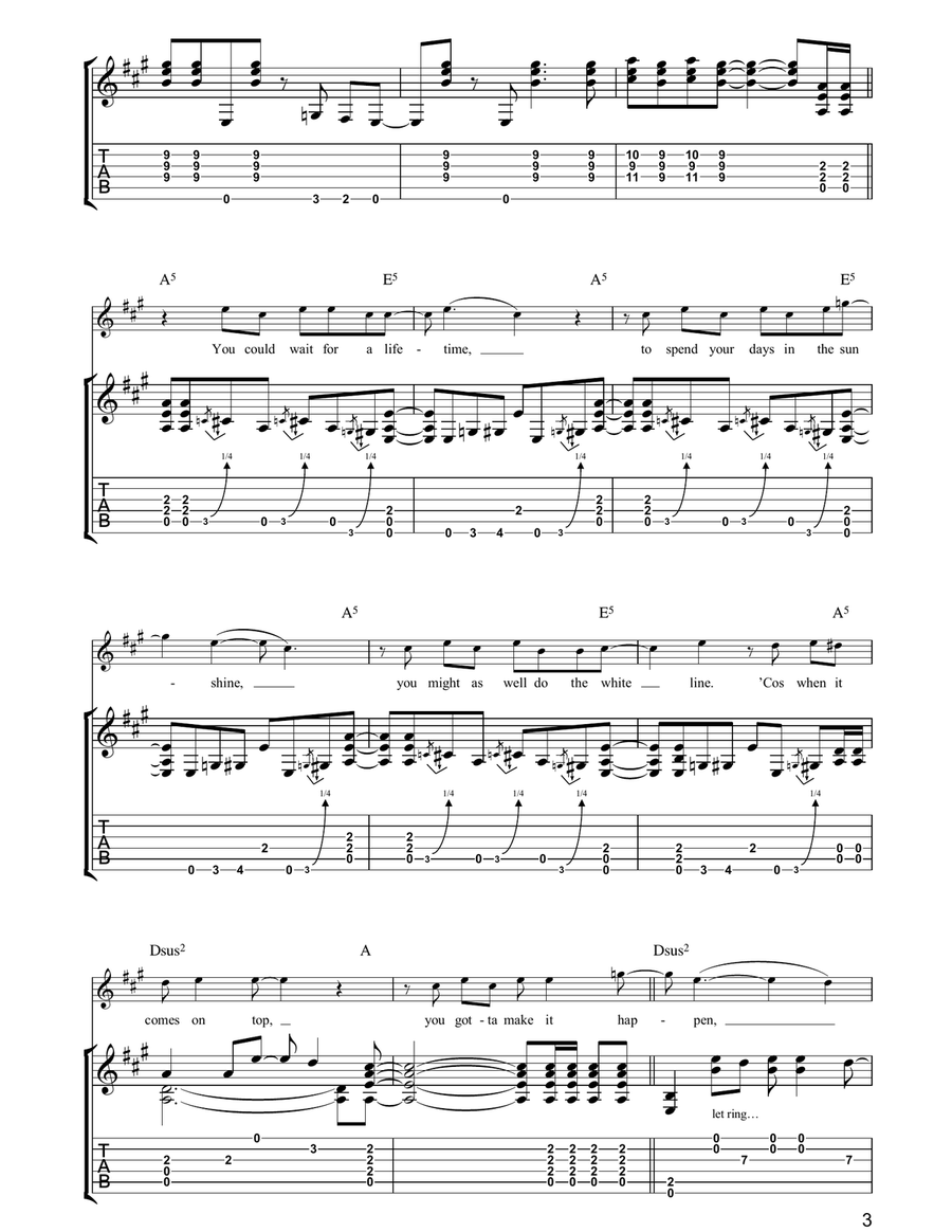 Cigarettes & Alcohol Cigarettes & Alcohol Acoustic Guitar scores gallery preview page 3
