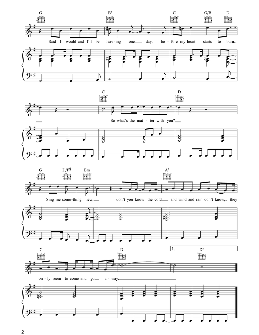 Stand By Me Stand By Me Piano, Vocal, Guitar scores gallery preview page 2